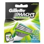 Ficha técnica e caractérísticas do produto Carga Gillette Mach3 Sensitive com 4
