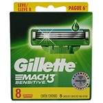 Ficha técnica e caractérísticas do produto Carga Gillette Mach3 Sensitive com 8 Undades