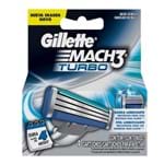 Ficha técnica e caractérísticas do produto Carga Gillette Mach3 Turbo - com 4
