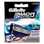 Ficha técnica e caractérísticas do produto Carga Gillette Mach3 Turbo com 2 Unidades
