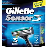 Ficha técnica e caractérísticas do produto Carga Gillette Sensor 3 - 2 Unidades