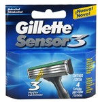 Ficha técnica e caractérísticas do produto Carga Gillette Sensor 3 C/ 4 Unidades