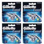 Ficha técnica e caractérísticas do produto Carga Gillette Sensor Excel com 8 Cartuchos