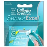 Ficha técnica e caractérísticas do produto Carga Gillette Sensor Excel Feminino - 3 Unidades