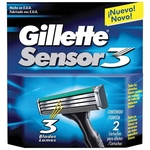 Ficha técnica e caractérísticas do produto Carga Gillette Sensor3 2 Unidades