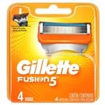 Ficha técnica e caractérísticas do produto Carga para Aparelho de Barbear Gillette Fusion5 4 Unidades