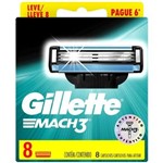 Ficha técnica e caractérísticas do produto Carga para Aparelho de Barbear Gillette Mach3 8 Unidades