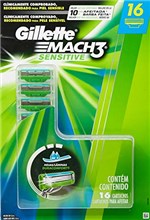Ficha técnica e caractérísticas do produto Carga para Aparelho de Barbear Gillette Mach3 Sensitive - 16 Unidades