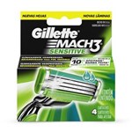 Ficha técnica e caractérísticas do produto Carga para Aparelho de Barbear Gillette Mach3 Sensitive - 4un.