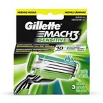 Ficha técnica e caractérísticas do produto Carga para Aparelho de Barbear Gillette Mach3 Sensitive - 3un.
