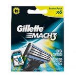 Ficha técnica e caractérísticas do produto Carga para Aparelho de Barbear Gillette Mach3 Turbo - 6 Unidades