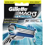 Ficha técnica e caractérísticas do produto Carga para Aparelho de Barbear Gillette Mach3 Turbo - 2 Unidades