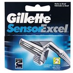 Ficha técnica e caractérísticas do produto Carga para Aparelho de Barbear Gillette Sensor Excel - 2un.