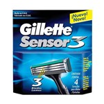 Ficha técnica e caractérísticas do produto Carga para Aparelho de Barbear Gillette Sensor3