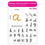 Ficha técnica e caractérísticas do produto Carimbo Alfabeto Minusculo Letra de Forma