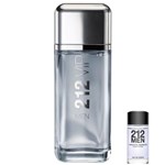 Ficha técnica e caractérísticas do produto CAROLINA HERRERA 212 VIP MEN MASCULINO EDT 200 ML + Perfume 212 7ml