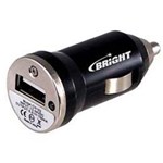 Ficha técnica e caractérísticas do produto Carregador Automotivo Bright com Saída USB – Preto