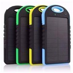 Ficha técnica e caractérísticas do produto Carregador Celular Solar Usb Portátil Prova Dágua Power Bank Amarelo
