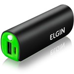 Ficha técnica e caractérísticas do produto Carregador de Bateria Portátil USB CP2600 2600mAh Preto - Elgin - Elgin