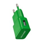 Ficha técnica e caractérísticas do produto Carregador de Parede Smartogo Bivolt com Entrada USB Verde Multilaser - CB080V