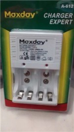 Ficha técnica e caractérísticas do produto Carregador de Pilhas - Maxday