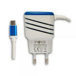 Ficha técnica e caractérísticas do produto Carregador Inova Turbo Car-7022 / V8 / 2 USB / 3.1A (Branco / Azul)