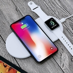 Ficha técnica e caractérísticas do produto Carregador iPhone Applewatch Sem Fio Wireless 2 em 1 Air Power Charger