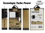Carregador Ogirinal TD-LTE Turbo Tipo C - com Turbo Power