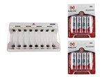 Ficha técnica e caractérísticas do produto Carregador Pilhas Cp80 + 8 Pilhas Aa 2700 Mah Mox