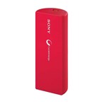 Ficha técnica e caractérísticas do produto Carregador Portátil USB 300mAh Vermelho CP-V3/R- Sony - Sony
