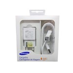 Ficha técnica e caractérísticas do produto Carregador Samsung Ta20b Ultra Rapido Micro USB V8 Branco
