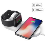 Ficha técnica e caractérísticas do produto Carregador Sem Fio Wireless Qi Magnético 2 Em 1 Apple Watch E Iphone Air Power