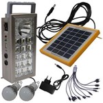 Ficha técnica e caractérísticas do produto Carregador Solar Multifunção com Lanterna Carregadora WMTLL815661