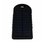 Ficha técnica e caractérísticas do produto Carregador Solar Para Celular, Bateria Universal Portátil - Cor Preto