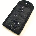 Ficha técnica e caractérísticas do produto Carregador Solar Universal Celular Bateria Portatil Tablet Power Bank Preto - Mf Imports