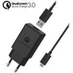 Carregador Turbo Motorola 15w (moto G6 Play) Cabo Usb V8