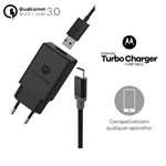 Carregador Motorola Turbo Power Qc 3.0 com Cabo Type-C Original