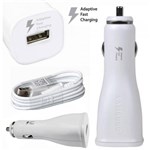 Carregador Veicular Micro USB Fonte Samsung Turbo + Cabo USB Original - Mini