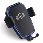 Carregador Veicular Qi Wireless Sem Fio para Celular Preto - Oem