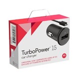 Ficha técnica e caractérísticas do produto Carregador Veicular Turbo Power 15W Micro USB Original - Motorola