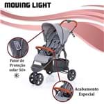 Ficha técnica e caractérísticas do produto Carrinho de Bebê ABC Design Moving Light Woven Grey (Detalhe em Couro)