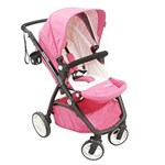 Ficha técnica e caractérísticas do produto Carrinho de Bebê Baby Style Estrela 4442 - Rosa