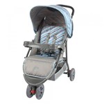 Ficha técnica e caractérísticas do produto Carrinho de Bebê Berço/Passeio Triciclo Junne Ondas Azul Baby Style