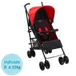 Ficha técnica e caractérísticas do produto Carrinho de Bebê Burigotto Sprinter - Red Black