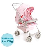 Ficha técnica e caractérísticas do produto Carrinho de Bebê - Galzerano - Milano Reversível - Rosa Bebê