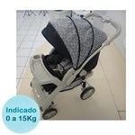 Ficha técnica e caractérísticas do produto Carrinho de Bebê Galzerano Optimus - Preto Cinza