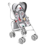 Ficha técnica e caractérísticas do produto Carrinho de Bebê Guarda-Chuva Reversível Fórmula Baby Cinza Galzerano
