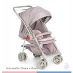 Ficha técnica e caractérísticas do produto Carrinho de Bebê Maranello Ii Cinza/Rosa + Bebê Conforto Cocoon