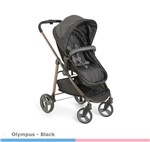 Ficha técnica e caractérísticas do produto Carrinho de Bebê Olympus Black 1440BL Galzerano