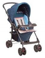 Ficha técnica e caractérísticas do produto Carrinho de Bebe Passeio e Berço Topazio com 5 Posições e Visor Premium Hercules Nautico